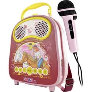 Karaoke vybavení X4 Tech Bobby Joey Casey Music Bibi & Tina Bluetooth, USB včetně mikrofonu, růžová