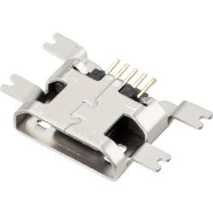 Vestavná zásuvka micro USB 2.0 SMD zásuvka, vestavná horizontální TRU COMPONENTS Micro-USB 2.0 SMD 1 ks