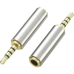 Jack audio adaptér SpeaKa Professional SP-8832448, stříbrná