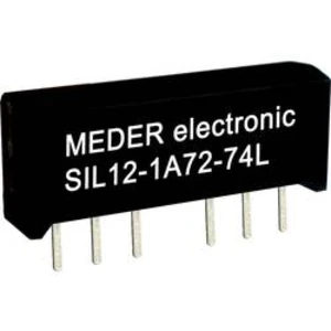 Relé s jazýčkovým kontaktem StandexMeder Electronics SIL24-1A72-71D, 3324100171, 1 spínací kontakt, 24 V/DC, 0.5 A, 10 W, SIL-4