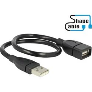 USB 2.0 kabel Delock 83498, 35.00 cm, černá