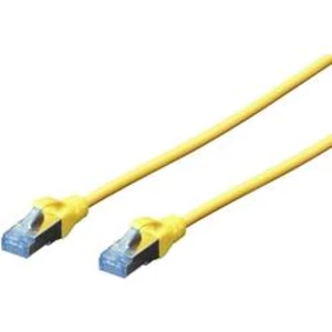 Síťový kabel RJ45 Digitus DK-1532-030/Y, CAT 5e, SF/UTP, 3.00 m, žlutá