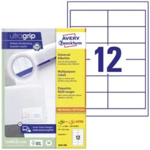 Avery-Zweckform 3659-200 etikety 97 x 42.3 mm papír bílá 2640 ks permanentní univerzální etikety inkoust, laser, kopie 220 Blatt A4