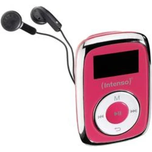 MP3 přehrávač Intenso Music Mover, 8 GB, upevňovací klip, růžová