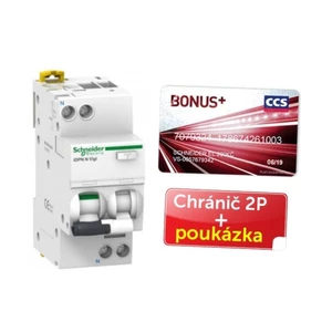 Proudový chránič s jističem Schneider Electric Acti9 iDPN N 16A B 30mA AC + poukázka A9D55616P