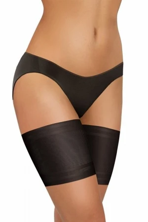 Sesto Senso Thigh Bands hladký černý maxi Pás na stehna 60/62 černá