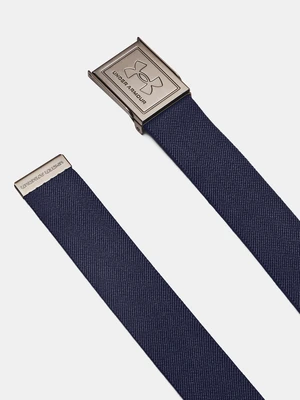 Under Armour Pásek M Stretch Webbing Belt-BLU - Pánské