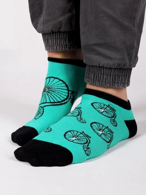 Yoclub Man's Ankle Funny Cotton Socks Patterns Colours