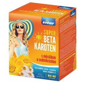 Vitar Super Betakaroten s měsíčkem a sedmikráskou 80+40 tablet