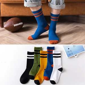 4 Pairs High Quality Men Fashion Sports Socks Autumn And Winter Business Sweat Absorbing Breathable Thickened Warm Cotton Socks