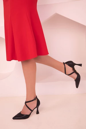 Soho Black Women's Classic Heeled Shoes 17845
