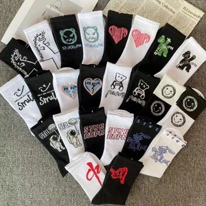 1 Pair Of High Quality Fun Happy Novelty Men's And Women Socks Street Fashion Socks Fun Design Pattern Hip Hop Men's Socken