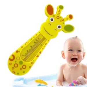 Baby Bath Thermometer Cute Giraffe Bath Temperature Thermometer Infant Baby Safety Temperature Thermometer Bath Floating Toys