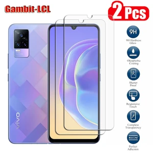 9H Original Protective Tempered Glass For Vivo V21e 4G 5G 6.44" V21 V2061 V2066 V2108 V2050 V2055 Screen Protector Cover Film