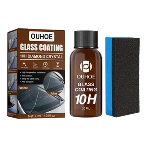 30ml Car Glass Coating Waterproof Dustproof Auto Paint Care With Car Sponge Super Ceramic Polish Hydrophobic Coating Nano C0F6