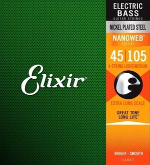 Elixir 14087 Bass Nanoweb Saiten für E-Bass