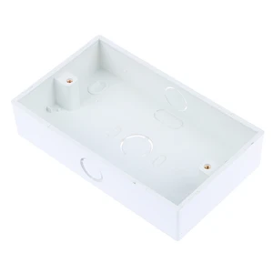 1PCS New High Quality White Plastic Material 146*86mm Wall Switch Socket External Wall Junction Box