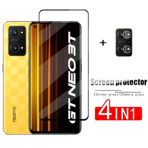 Full Cover Glass For Realme GT Neo 3T Tempered Glass Realme GT Neo 3T 2T 3 Screen Protector Phone Lens Film Realme GT Neo 3T