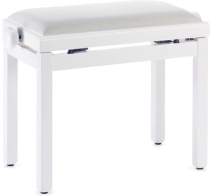 Stagg PB39 White Matt Taburetes de piano de madera o clásicos