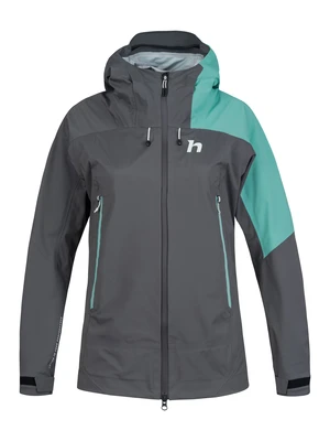 Women's hardshell jacket Hannah ADELAIDE asphalt/wasabi