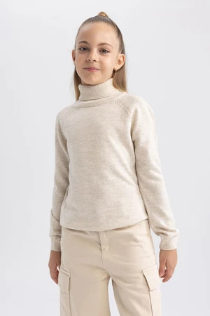 DEFACTO Girls Turtleneck Sweater