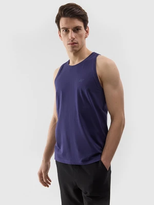 Pánsky regular tank top bez potlače - tmavomodrý