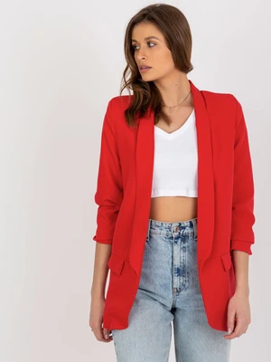 Women's ruffle jacket Adela red