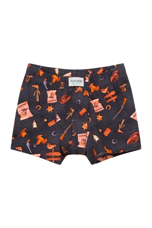 Boys' boxer shorts - graphite print