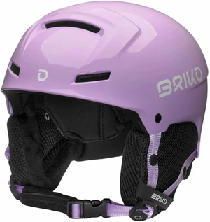 Briko Mammoth Shiny Light Wisteria Lilica/White M/L Casco da sci