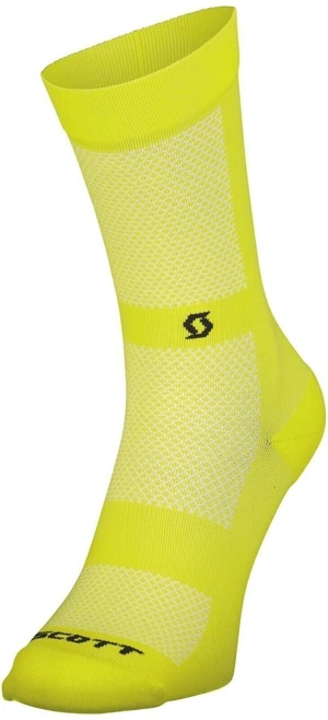 Scott Performance No Shortcuts Crew Socks Sulphur Yellow/Black 36-38 Kerékpáros zoknik