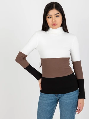 Women's striped turtleneck Rue Paris - multicolor