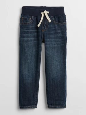 GAP Dětské džíny pull-on slim jeans with Washwell - Kluci