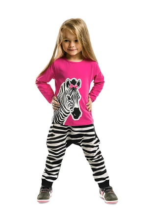 Dívčí set Denokids CFF-20S1-407/Pink, Black, White