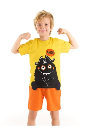 Denokids Pirate Monster Boy T-shirt Shorts Set