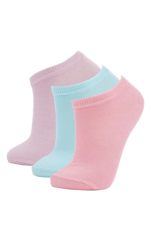 DEFACTO Girl Patterned 3 Pack Booties Socks