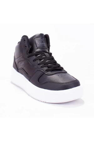 KINETIX Tyra Pu Hi Black and White Women's Casual Sneakers