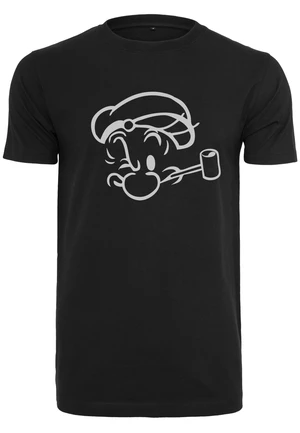 Popeye Face Sketch Tee Black