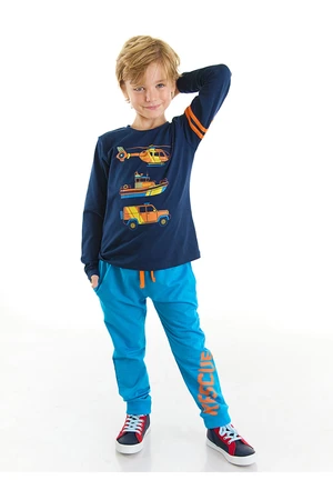 Denokids Vehicles Boys' T-shirts and Pants Sets