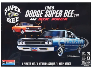 Level 4 Model Kit 1969 Dodge Super Bee 2-in-1 Kit 1/24 Scale Model by Revell