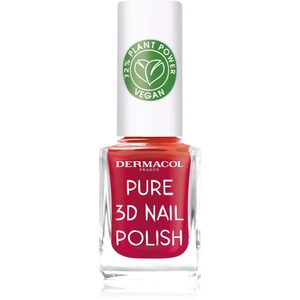 Dermacol Pure 3D lak na nehty odstín 04 Poppy Red 11 ml