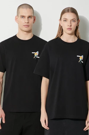 Bavlnené tričko Filling Pieces Gelato čierna farba,s potlačou,74434021861