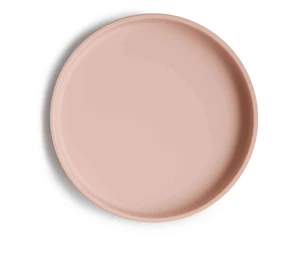 Mushie Classic silikónový tanier s prísavkou - Blush