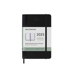 MOLESKINE Plánovací zápisník 2023 měkký černý