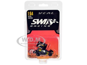 Winged Sprint Car 1 Jamie Veal "SWI Earthworks" SWI Engineering Racing Team (2022) 1/64 Diecast Model Car by ACME