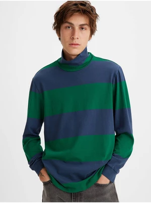 Levi&#39;s Blue-Green Mens T-Shirt Levi&#39;s® LS Turtleneck Tee Alpha Naval - Men