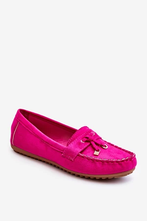 Classic suede loafers Fuchsie Good Time