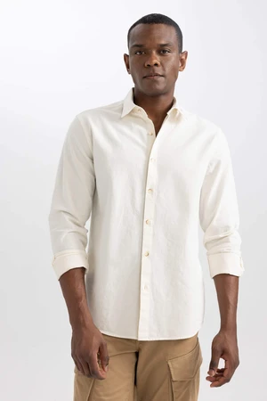 DEFACTO Regular Fit Cotton Long Sleeve Shirt