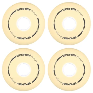 Spokey PU 80 mm Replacement colieska ku korčuliam FREESPO WHITE SET, 4 pcs