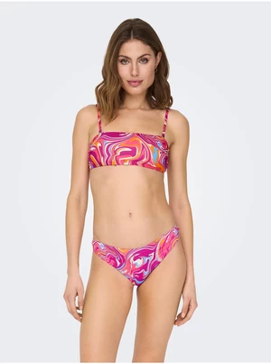 Dark pink Women's Patterned Swimwear Upper ONLY Lolli - Women