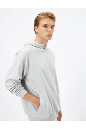 Koton 4WAM70047MK Men's Cotton Sweatshirt GRAY